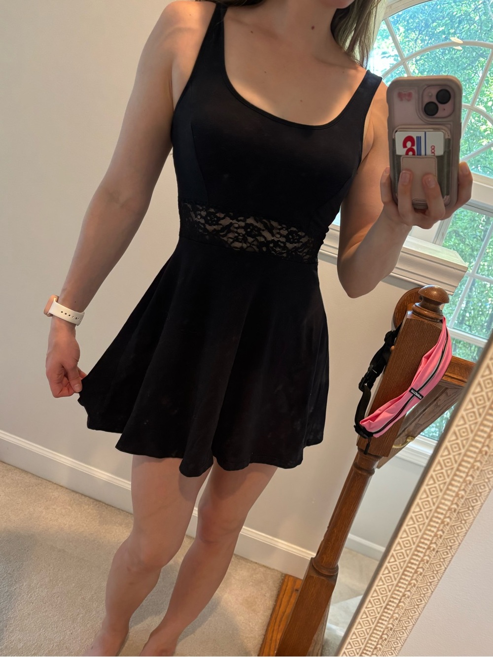 Forever 21 Black Mini Flare Dress